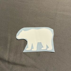 Mama bear window decal white